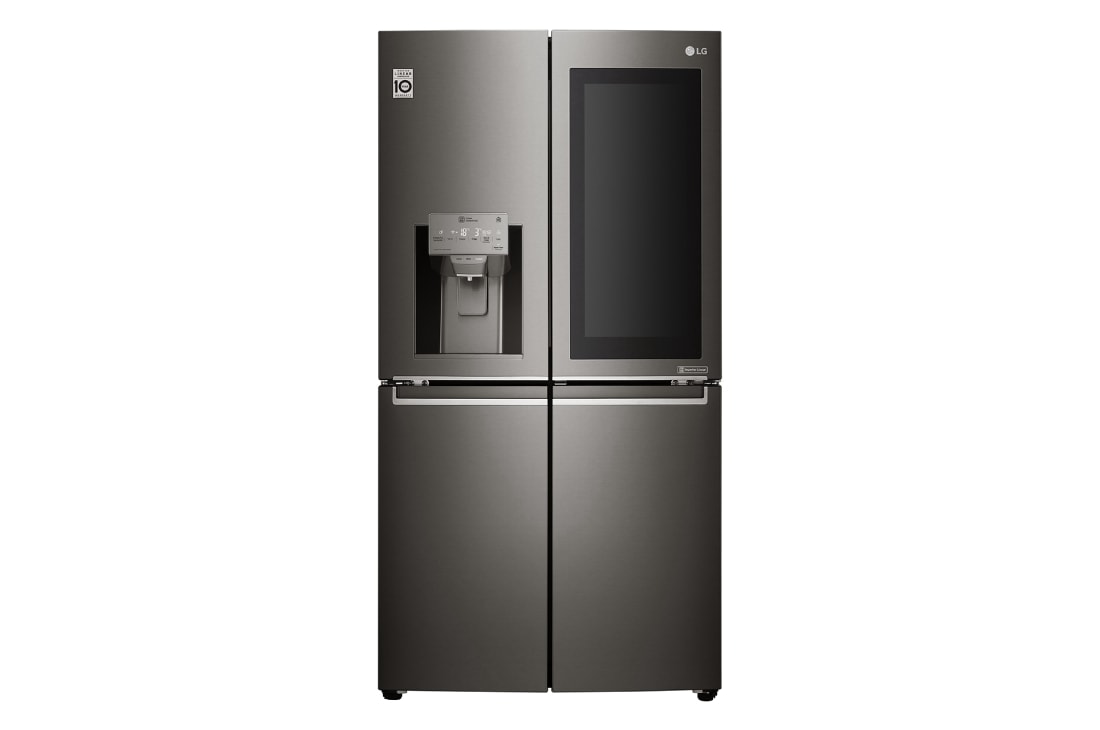 708L French Door Fridge, with InstaView DoorinDoor®, in Black Stainless Steel GFV708BSL LG AU